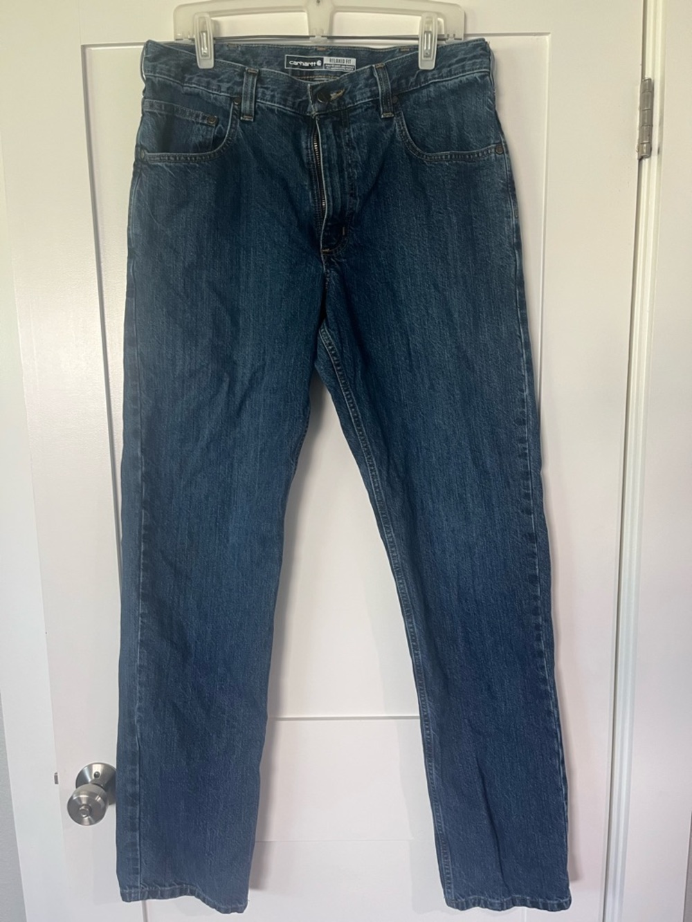 Carhartt Men's Indigo Relaxed-Fit Jeans 34x36